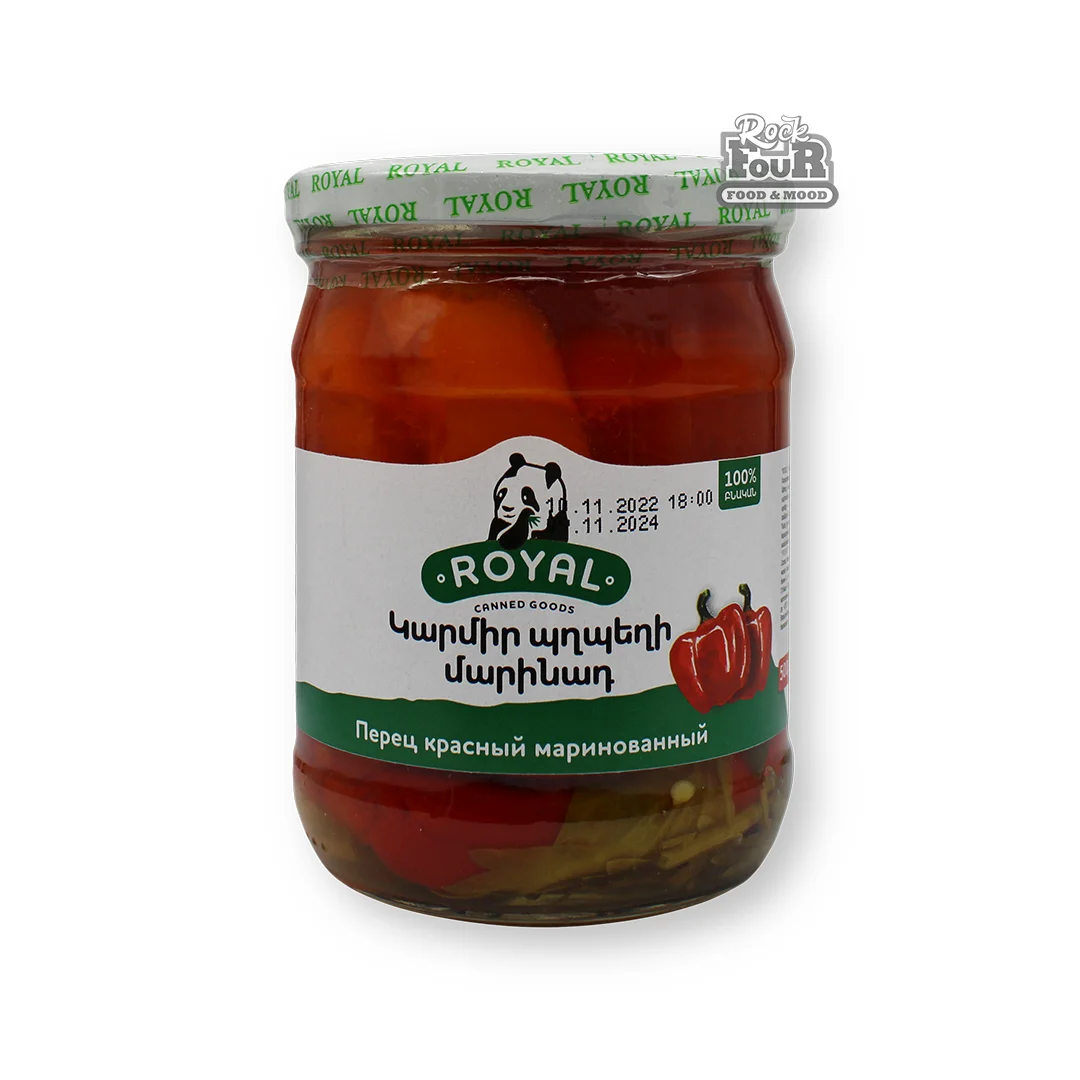 Red pepper pickled "Royal" 500g